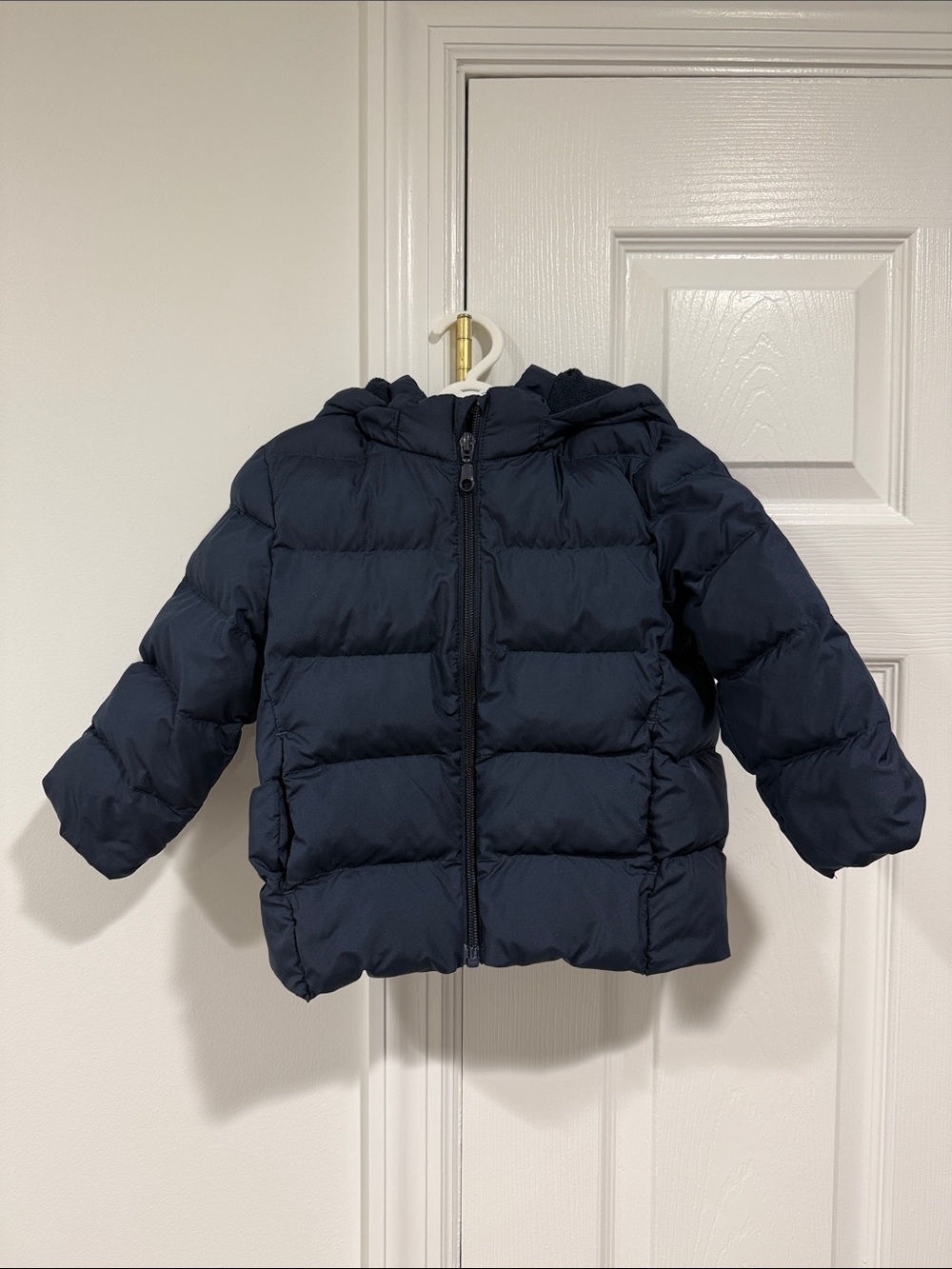 Uniqlo Kids Navy Hooded Puffer Jacket